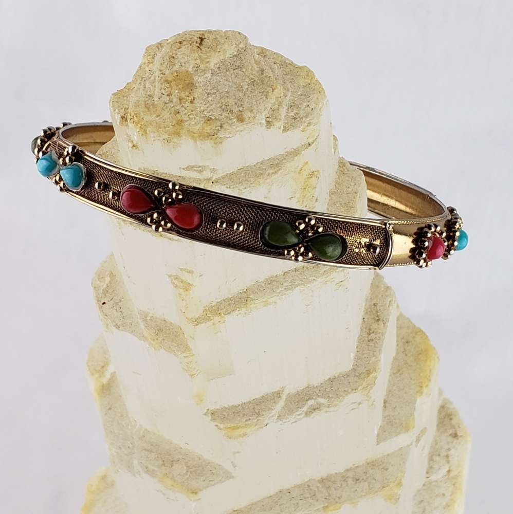 2 Brass bangle bracelets - Picture 3 of 4